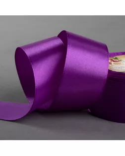Лента атласная, 40 мм × 23 ± 1 м, цвет фиолетовый №46 арт. СМЛ-95740-4-СМЛ0001218355