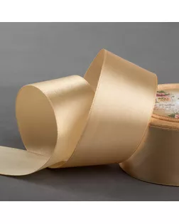 Лента атласная, 40 мм × 23 ± 1 м, цвет бежевый №168 арт. СМЛ-95756-5-СМЛ0001218374