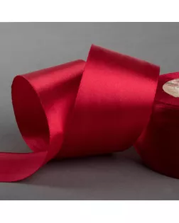 Лента атласная, 50 мм × 23 ± 1 м, цвет бордовый №120 арт. СМЛ-95707-5-СМЛ0001218401