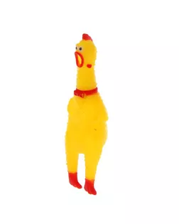 Прикол «Курица», кричит, в сетке, 16 см арт. СМЛ-41977-1-СМЛ0001222335