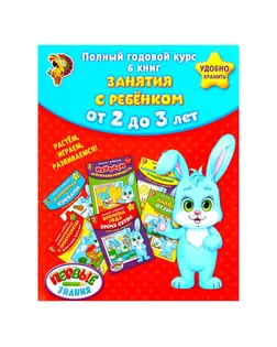 Обучающие книги «Полный годовой курс. Серия от 2 до 3 лет», 6 книг по 16 стр., в папке арт. СМЛ-42365-1-СМЛ0001315972