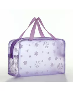 Косметичка на молнии, с ручками, цвет сиреневый арт. СМЛ-244431-4-СМЛ0001350604