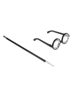 Карнавальный набор, 2 предмета: мундштук, очки арт. СМЛ-120255-1-СМЛ0001414156