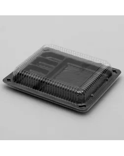 Контейнер одноразовый для суши 16×18×4 см, 770 мл, 100 шт/уп, цвет чёрный арт. СМЛ-126149-1-СМЛ0001502567