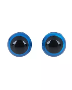 Глаза винтовые с заглушками, полупрозрачные, набор 4 шт, цв голубой, размер 1 шт 1,3*1,3 см арт. СМЛ-23821-1-СМЛ1502734