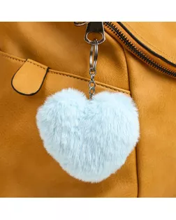 Пушистик на кольце "Сердечко" МИКС 11х10х4 см арт. СМЛ-44972-1-СМЛ0001655097