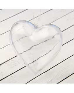 Заготовка-подвеска, раздельные части "Сердце", размер собранной фигуры 10 х 9 х 5 см арт. СМЛ-231030-1-СМЛ0001678174