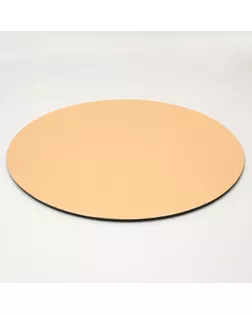 Подложка кондитерская, круглая, золото-жемчуг, 36 см, 1,5 мм арт. СМЛ-95870-1-СМЛ0001738818