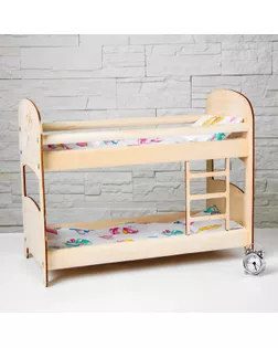 Кроватка классическая №3 «2-х ярусная», с постельным бельём арт. СМЛ-44903-1-СМЛ0001943165