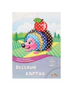 Картон цветной двухсторонний А4, 6 листов, 6 цветов «Ромашки», 200 г/м2, с рисунком арт. СМЛ-173193-1-СМЛ0001999537