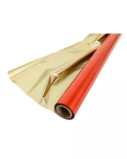 Полисилк двухсторонний золото + красный, 1 х 20 м арт. СМЛ-112227-1-СМЛ0002060727