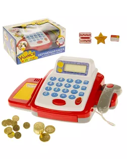 Касса-калькулятор "Учимся и играем", с аксессуарами, световые и звуковые эффекты арт. СМЛ-134387-1-СМЛ0002146607