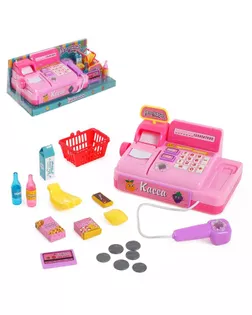 Игровой набор касса "Магазинчик" с аксессуарами, световые и звуковые эффекты, МИКС арт. СМЛ-48398-1-СМЛ0002155398