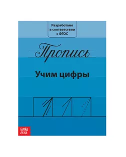 Прописи «Учим цифры», 20 стр. арт. СМЛ-120405-1-СМЛ0002195527