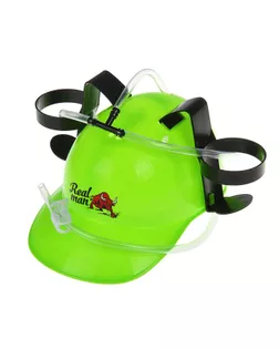 Каска с отверстиями под банки «Реальный мужик» арт. СМЛ-47438-1-СМЛ0002248232