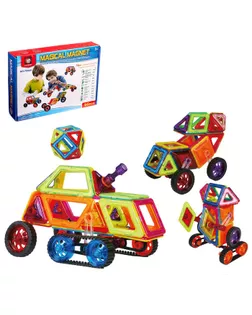 Конструктор магнитный «Магический магнит», 46 деталей арт. СМЛ-46924-1-СМЛ0002336530