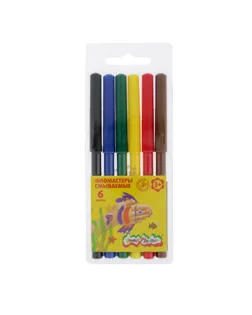 Фломастеры 6 цветов «Каляка-Маляка», вентилируемый колпачок арт. СМЛ-179499-1-СМЛ0002371066
