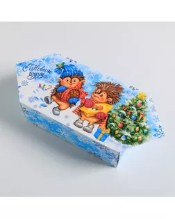 Сборная коробка‒конфета «Весёлого Нового года!», 14 × 22 × 8 см арт. СМЛ-96120-1-СМЛ0002435671