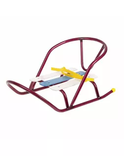 Санки кукольные, металлический каркас, цвет амарантовый арт. СМЛ-108143-1-СМЛ0002505458