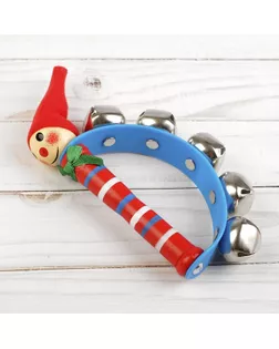 Игрушка музыкальная Бубен «Звери» с колокольчиками, МИКС арт. СМЛ-44323-1-СМЛ0000252945