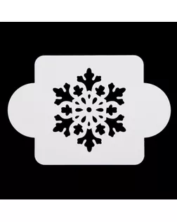 Трафарет пластик "Снежинка крупная" 10х10 см (МДНГ-25) арт. СМЛ-37188-1-СМЛ0002533113