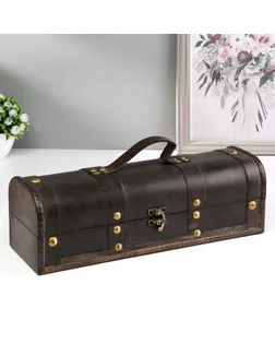 Шкатулка дерево под бутылку "Средневековье" 11,5х34,5х13 см арт. СМЛ-49488-1-СМЛ0002533837