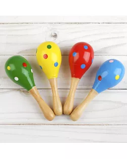 Игрушка музыкальная Маракас «Горох и полоска», МИКС арт. СМЛ-44472-1-СМЛ0000255930