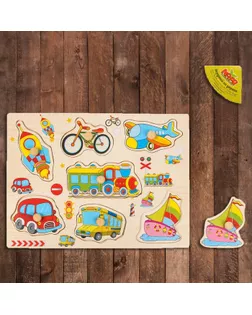 Рамка-вкладыш "Учим транспорт" арт. СМЛ-49916-1-СМЛ0002567250