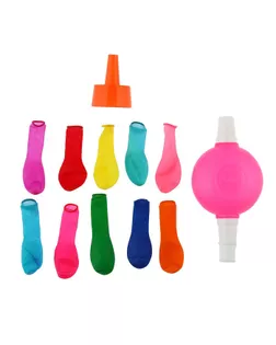 Набор «Водная бомба», 200 шт. с насосом и насадкой, цвета МИКС арт. СМЛ-124881-1-СМЛ0002586390