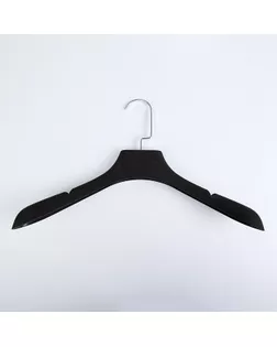 Вешалка-плечики для одежды, размер 40-42, покрытие soft-touch, цвет чёрный арт. СМЛ-190588-1-СМЛ0002757165