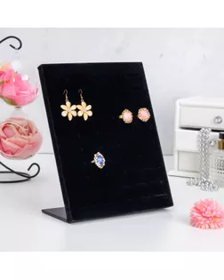 Подставка под кольца 50 колец, цвет чёрный 20*9,7*24 см арт. СМЛ-22602-2-СМЛ0284766