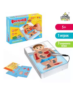 Настольная игра на развитие «Весёлая анатомия», работает от батареек арт. СМЛ-56837-1-СМЛ0002848149
