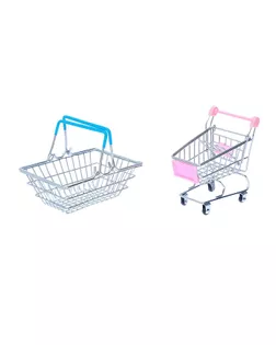 Набор для покупок "Мини-магазин" с корзинкой и тележкой арт. СМЛ-52864-1-СМЛ0002875722
