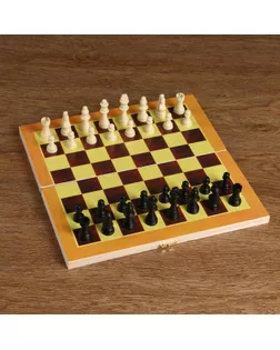 Игра настольная "Шахматы" доска дерево 29х29 см,  микс арт. СМЛ-45967-1-СМЛ0000294861