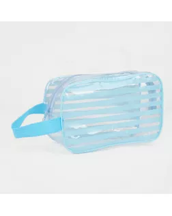 Косметичка на молнии, с ручкой, цвет голубой арт. СМЛ-244825-2-СМЛ0003000702