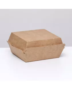 Упаковка для бургеров, 12 х 12 х 7 см арт. СМЛ-278198-1-СМЛ0003035004