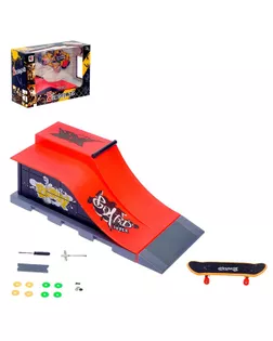 Набор экстремала «Скейт парк», фингерборд с трамплином арт. СМЛ-56242-1-СМЛ0003096057