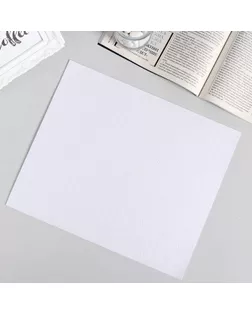 Клейкая лента двухсторонняя "Круглый белый" диаметр 1 см на листе 494 шт 29,5х25 см арт. СМЛ-7722-1-СМЛ3187442