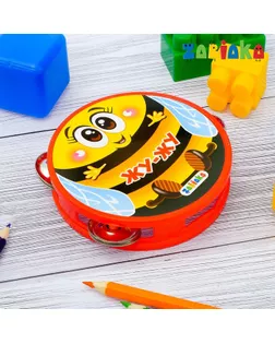 Бубен малый «Танцуй и пой», МИКС арт. СМЛ-56796-1-СМЛ0003257563