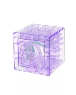 Головоломка «Кубический лабиринт», копилка с денежкой, 9х9х9 см, цвета МИКС арт. СМЛ-48910-1-СМЛ0000326170