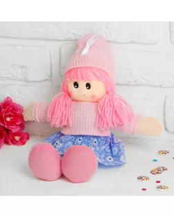 Мягкая игрушка «Кукла», в шапке, цвета МИКС арт. СМЛ-48975-1-СМЛ0000327437