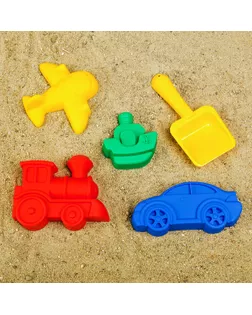 Набор для игры в песке №104: 4 формочки, совок с камешками, МИКС арт. СМЛ-53203-1-СМЛ0003301614