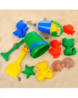 Набор для игры в песке №113 (8 формочек, совок, лейка, грабли, ведро) МИКС арт. СМЛ-143601-1-СМЛ0003301623
