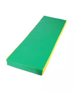Мат 150 х 50 х 10 см, винилискожа, цвет зелёный/жёлтый арт. СМЛ-96447-1-СМЛ0003309582