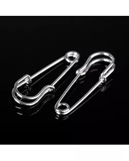 Булавка 3*1 см (набор 5шт), СМ-208, цвет серебра арт. СМЛ-24155-3-СМЛ3372956