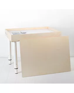 Стол для рисования песком, 42 × 60 см, с крышкой, фанера, оргстекло, подсветка цветная арт. СМЛ-10155-1-СМЛ3420605