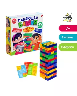 Настольная игра «Падающая башня, Весёлые фанты» арт. СМЛ-59795-1-СМЛ0003440818