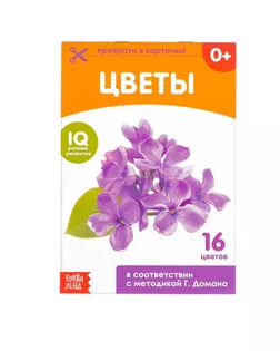 Обучающие карточки Г. Домана «Цветы», на скрепке, 20 стр. арт. СМЛ-56002-1-СМЛ0003445451