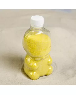 Песок цветной в бутылках "Лимон" 500 гр арт. СМЛ-10386-1-СМЛ3445626