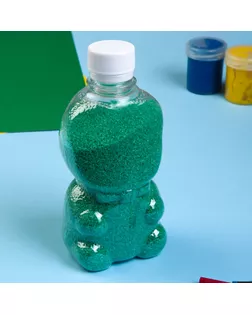 Песок цветной в бутылках "Бирюзовый" 500 гр МИКС арт. СМЛ-10388-1-СМЛ3445628